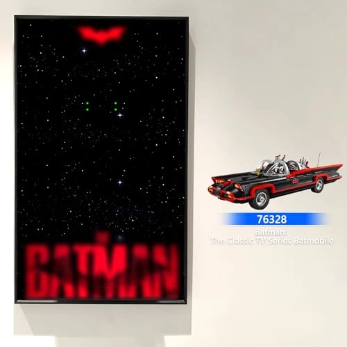 Display Wall Plate for LEGO Batmobile 76328 - Aluminum