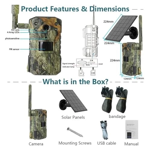 Solar Hunting Rear Camera - 4G 4 megapixel
