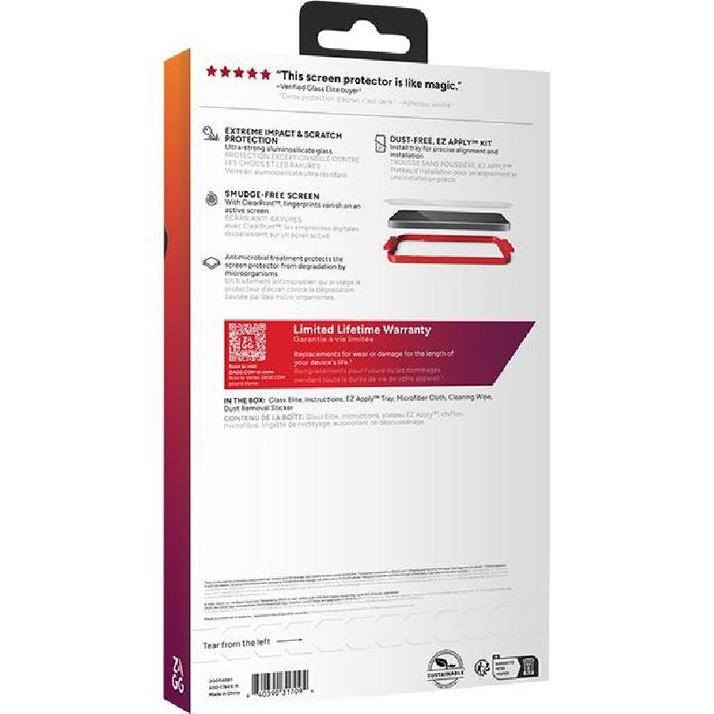 Clear Tempered Glass Screen Protector for iPhone 16 Pro Max