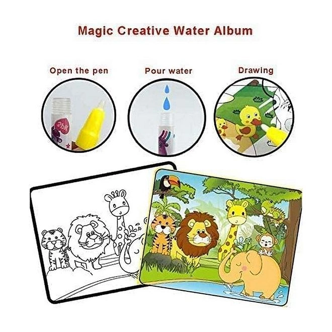 Magic Water Painting Book - 3 years+