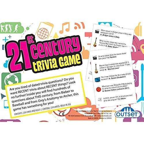 21st Century Trivia Game - Ages 12+