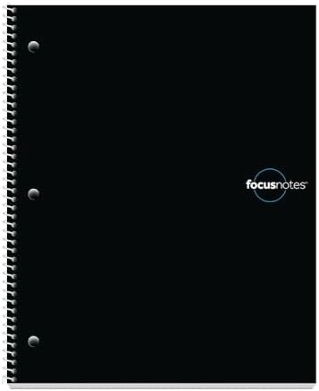 TOPS Focusnotes 11 X 9 Inches Spiral - Lined 100 Sheets