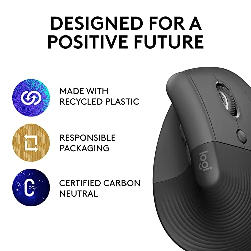 Lift Vertical Ergonomic Mouse - Wireless