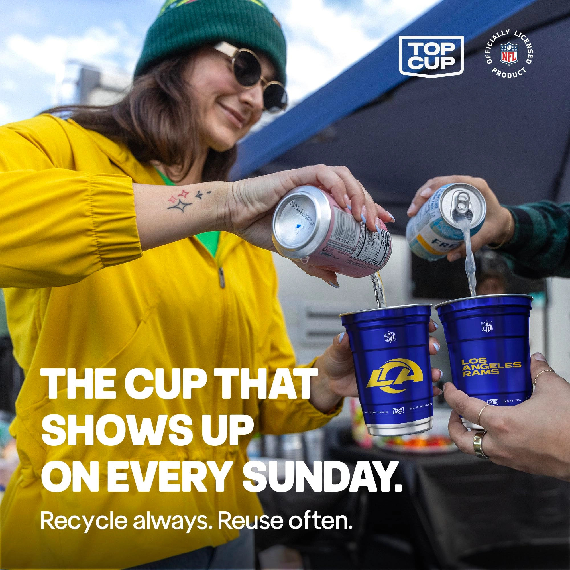 Los Angeles Rams Reusable Cup - 20 pcs