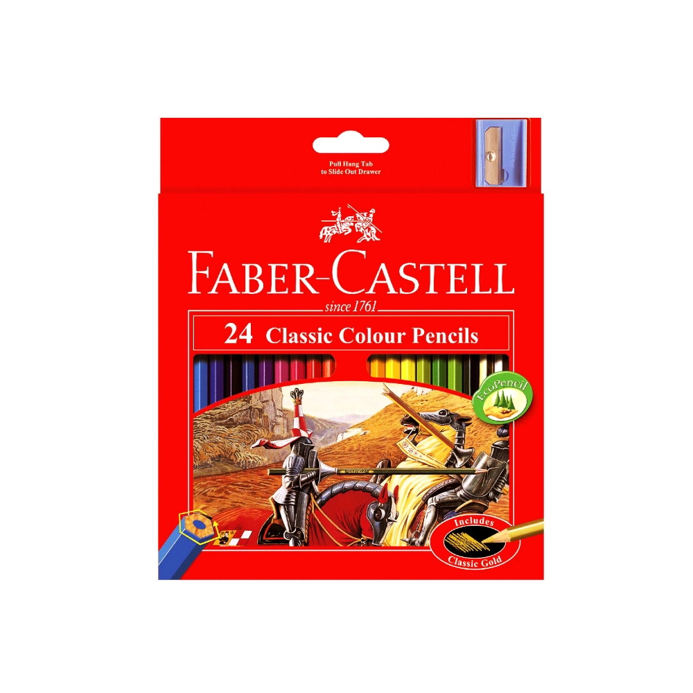 Faber Classic Colour Pencils - 24pcs
