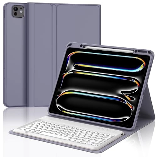 Keyboard Case with Pencil Holder for iPad Pro 13-inch (M4, 2024)
