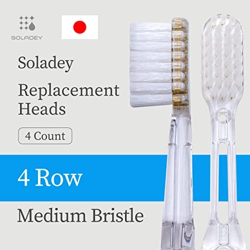 Ionic Toothbrush Replacement Brush Heads Refill - 4 Count Medium