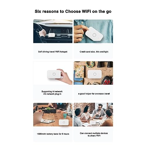 Portable WiFi Hotspot - 4G LTE 802.11 b/g/n 150 Mbps