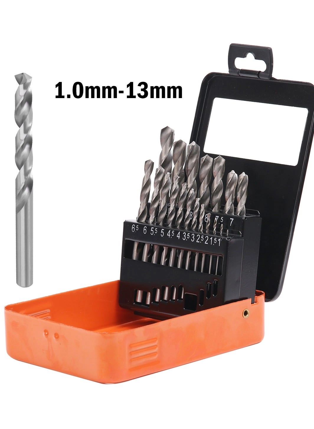 METAL DRILL BITS SET - Steel 19-PC 1-10mm