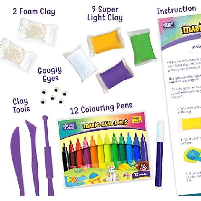 Magic Clay Space Craft- Clay Kit 5+ years 10 pcs