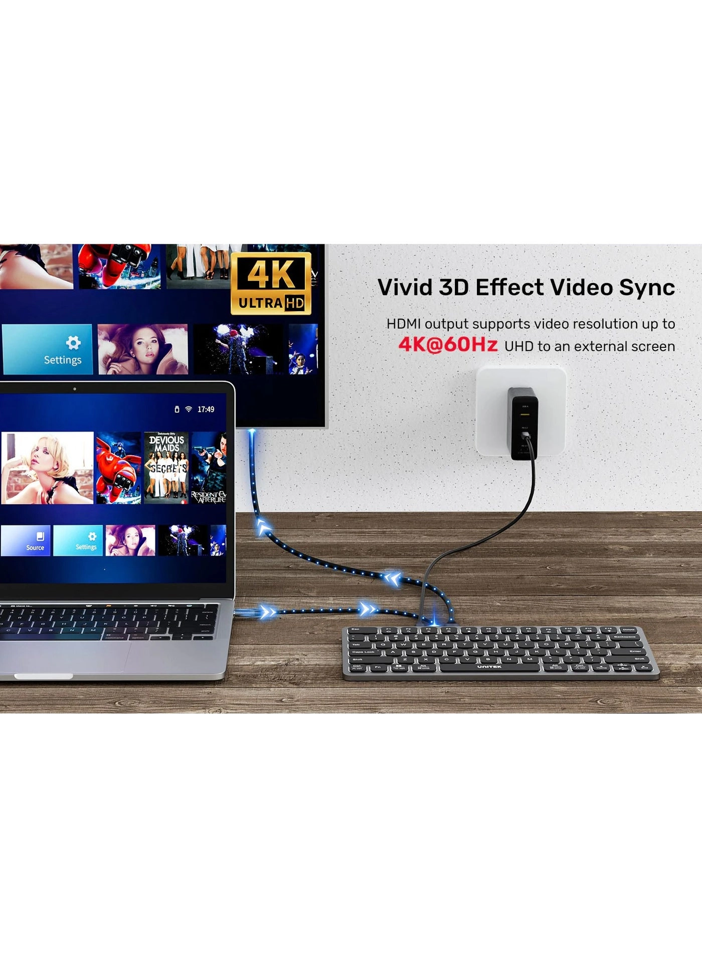9-in-1 USB-C Hub with Keyboard - USB Type C