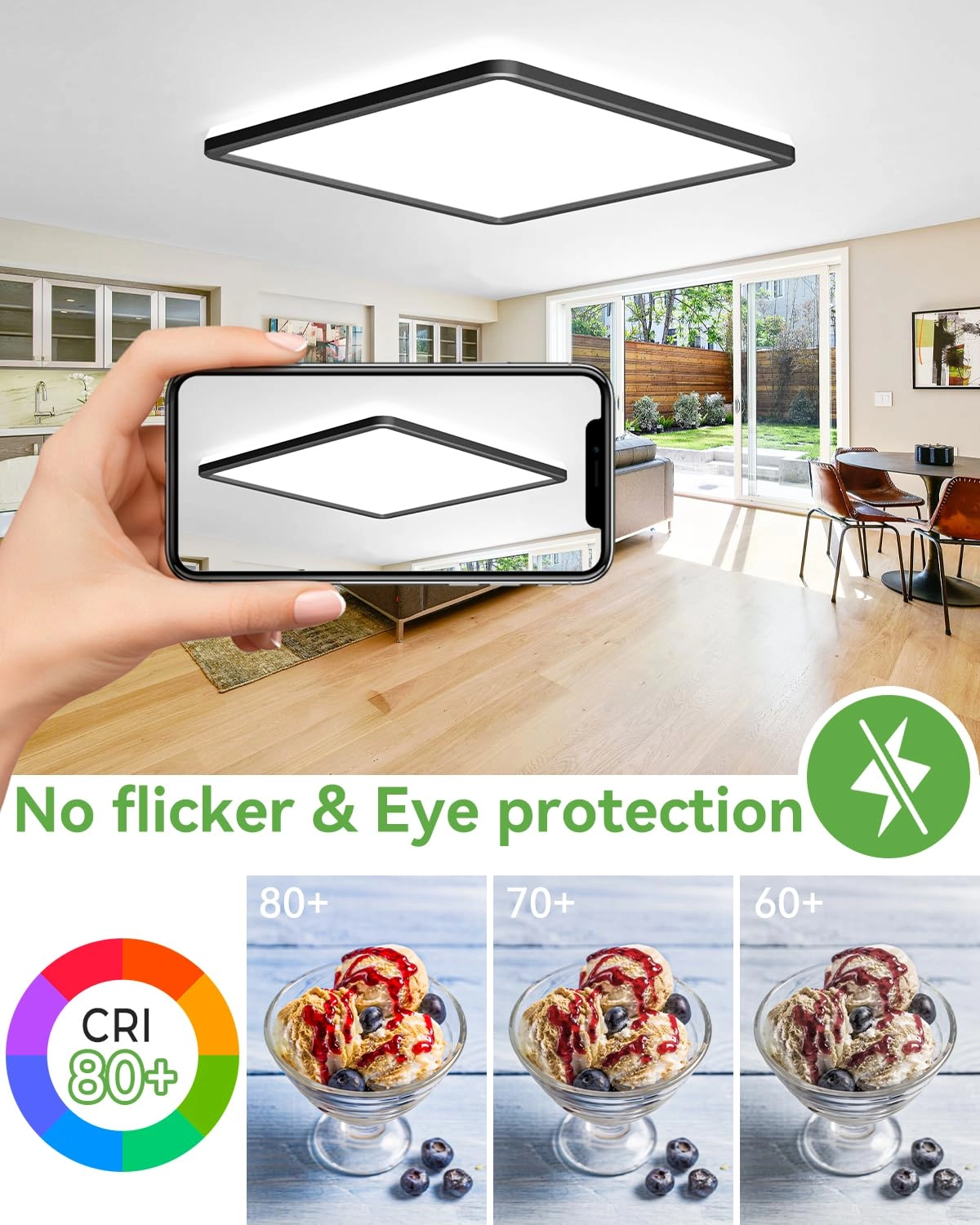 LED Ceiling Light - 3000K 4500K 6000K