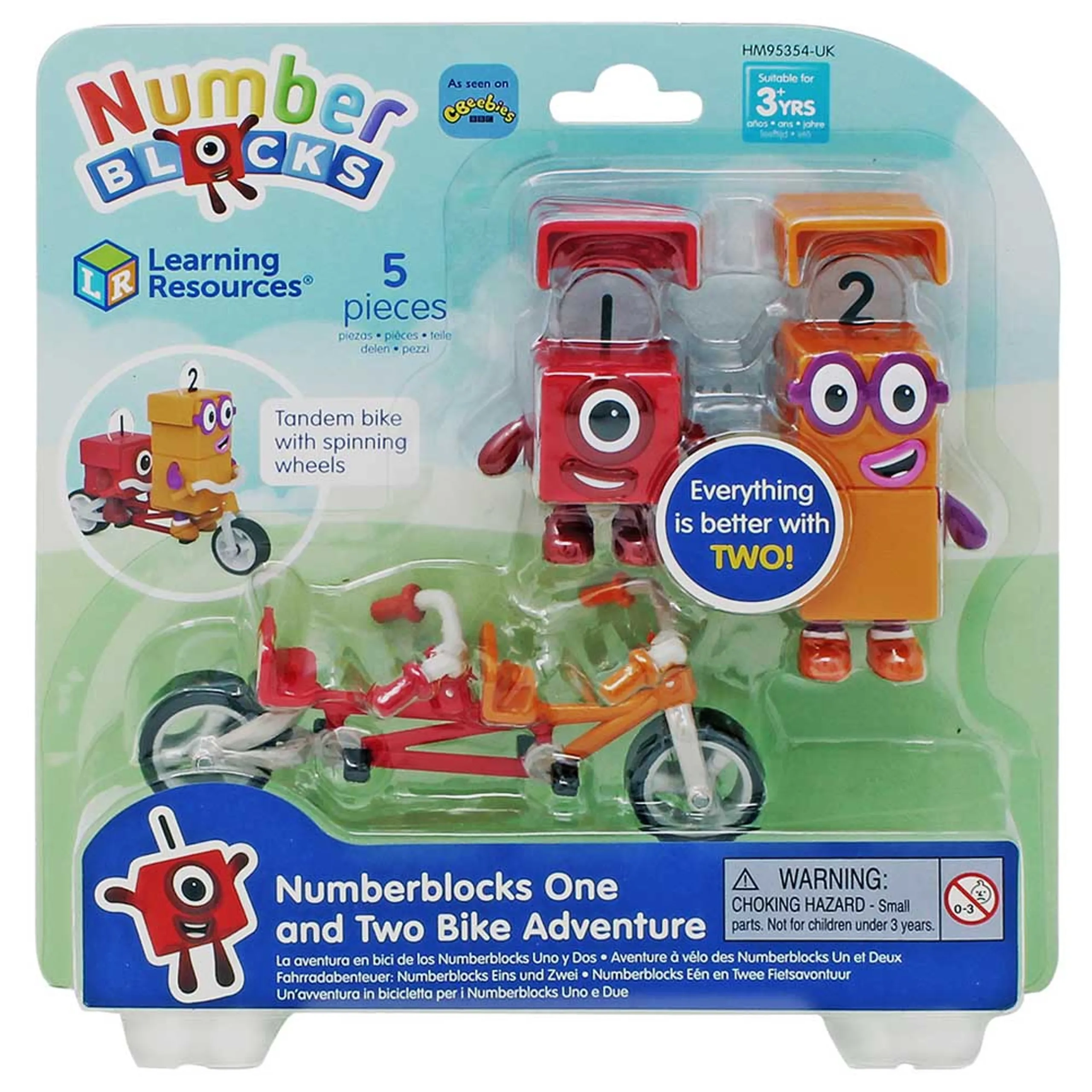 Numberblocks One & Two Bike Adventure - Suitable for 3 years & above 5pcs
