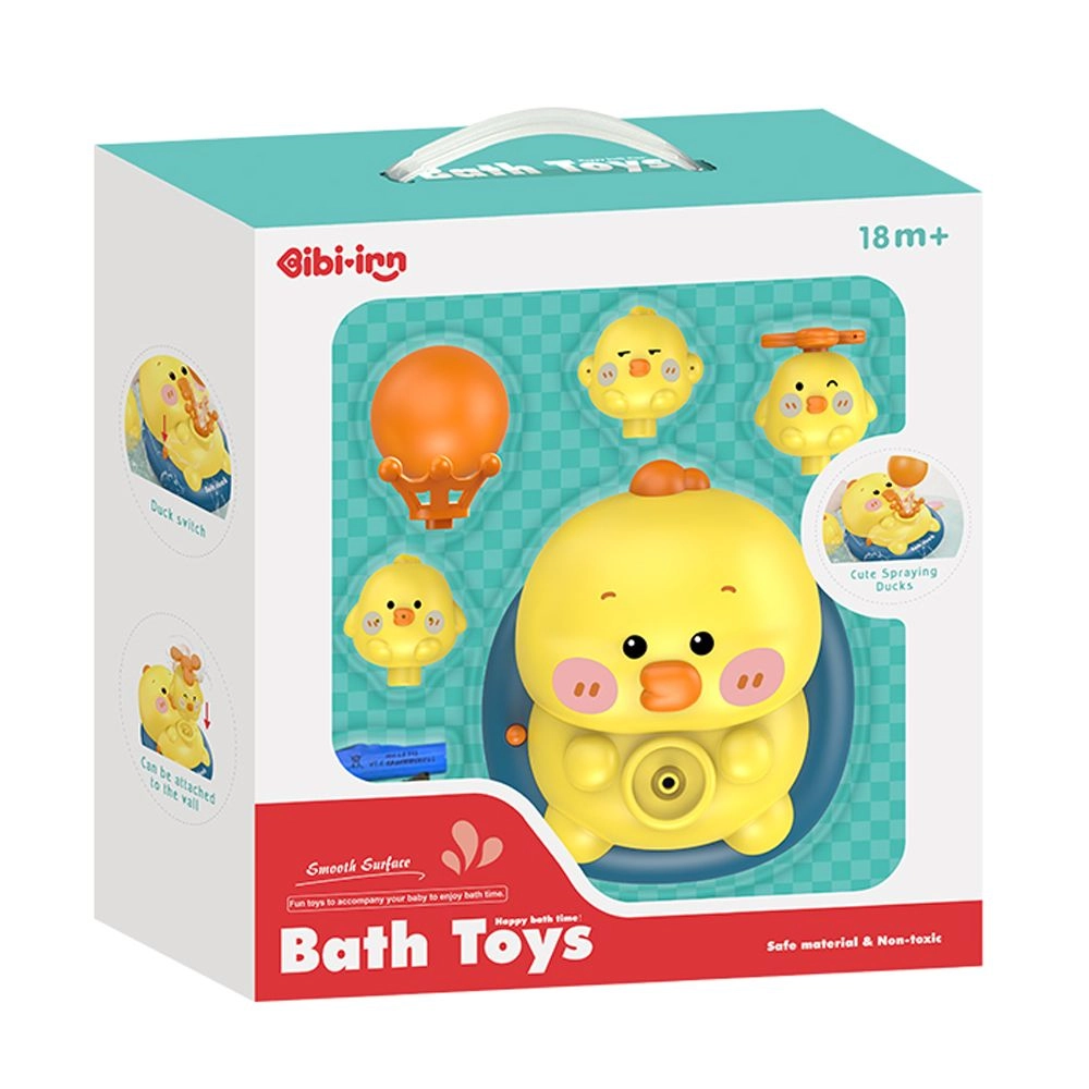 Ibi-Irn Happy Bath Time Duck - 4-In-1 Yellow