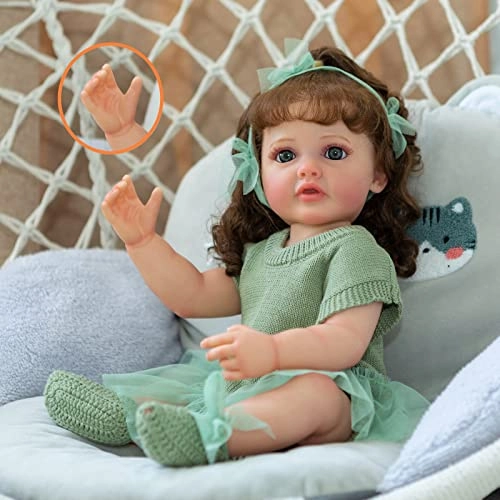Reborn Baby Doll - 22 Inch Silicone Vinyl Baby Girl