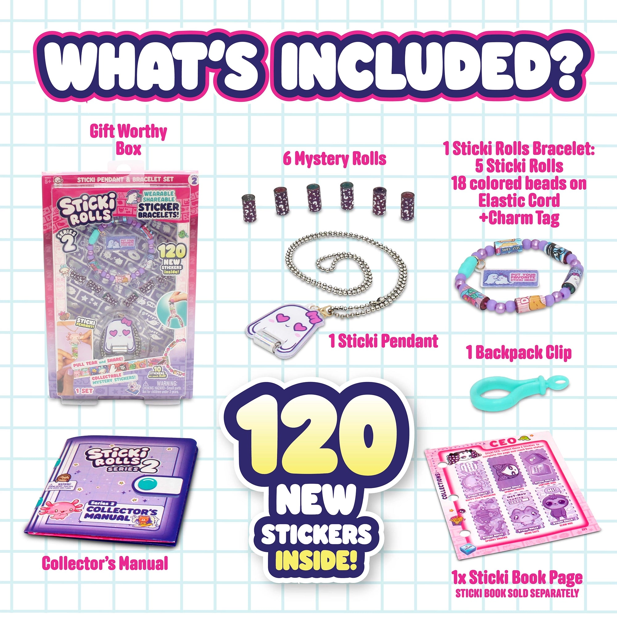 Sticker Pendant - Assorted Color Craft Activity Kit