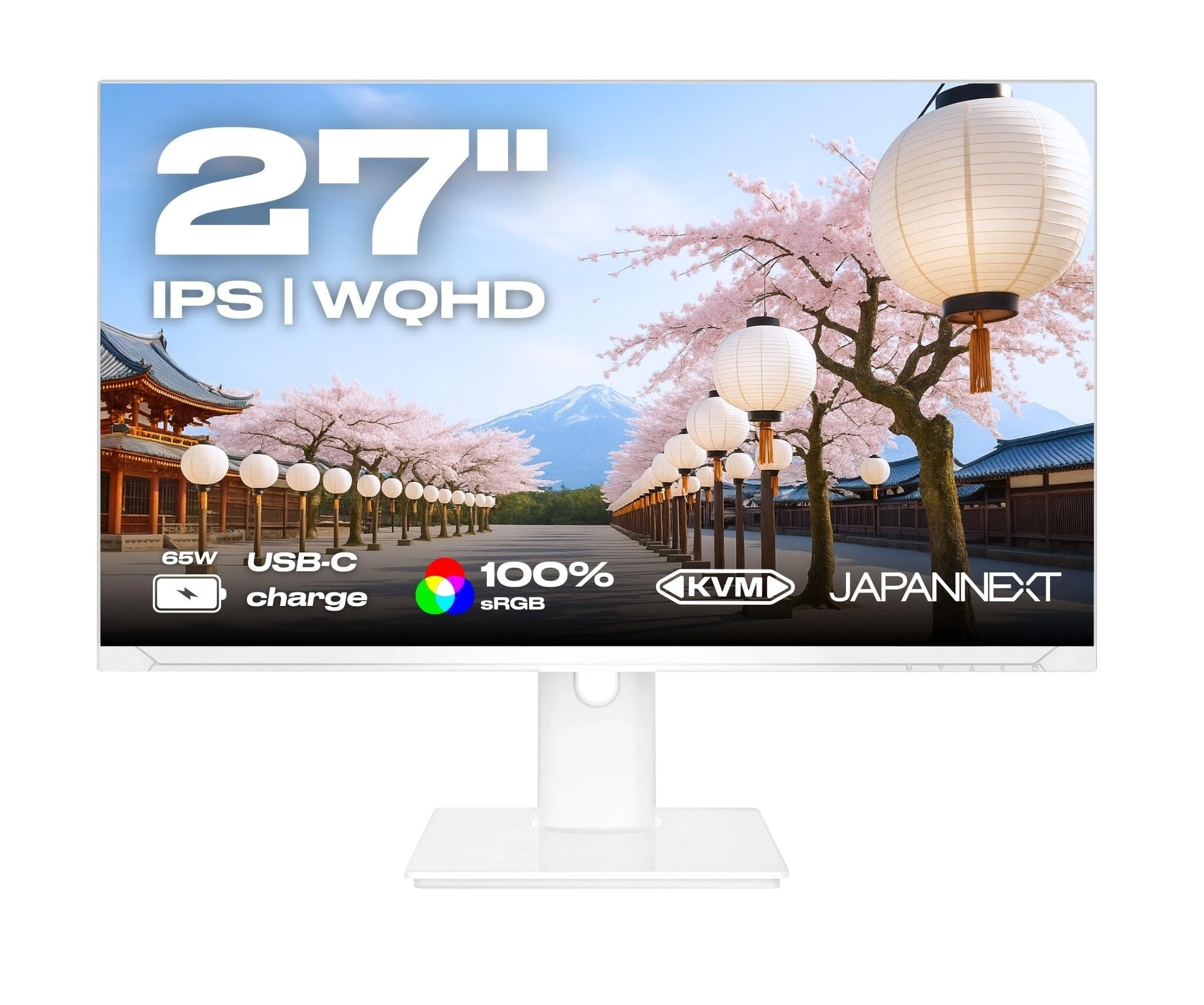 JAPANNEXT JN-i27QR-C65W-HSP-W - 27 Inches 2560x1440