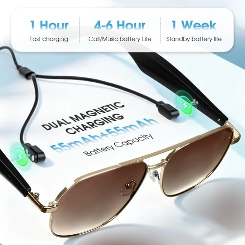 QT-35 - Bluetooth 5.4 140 Languages Black Frame Grey Lens