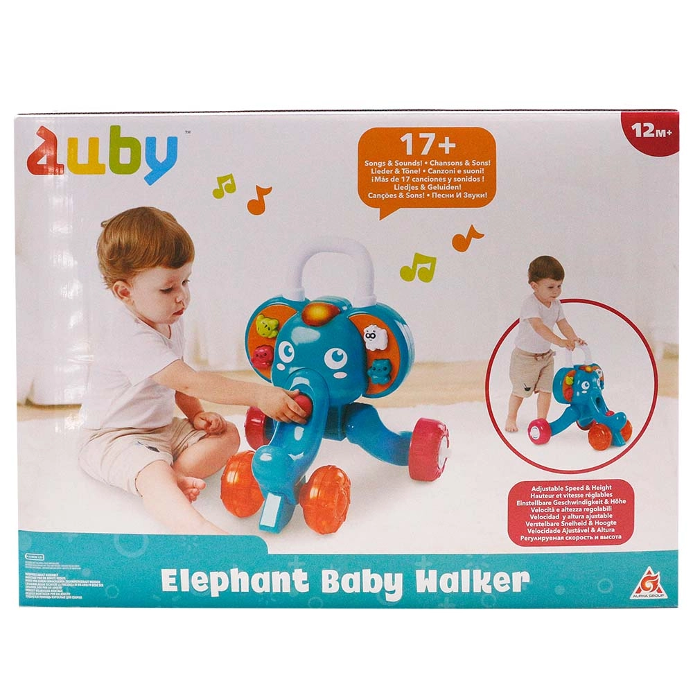 Elephant Baby Walker - 12 months and older 3x AA batteries