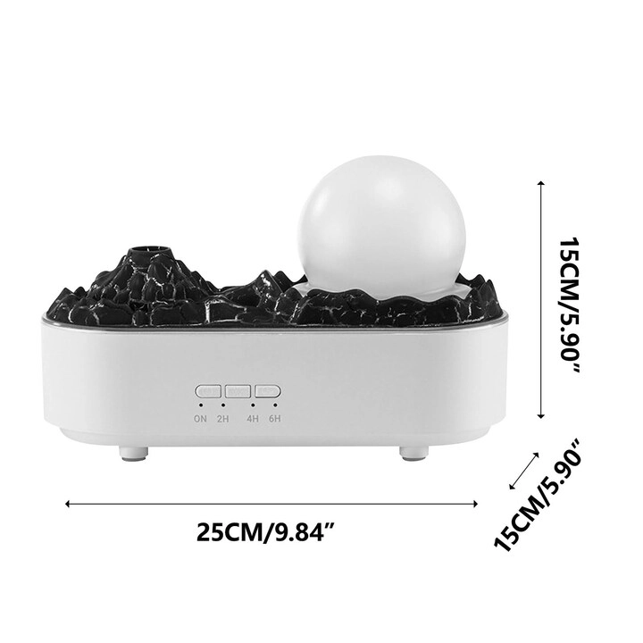 Lava Volcano Humidifier - USB Aroma Diffuser 3D Flame Ball