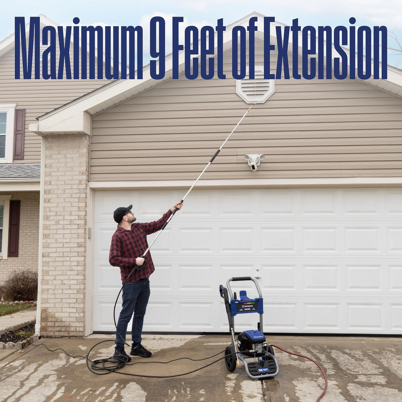 Pressure Washer Extension Wand - 9 Ft. Gas and Electric