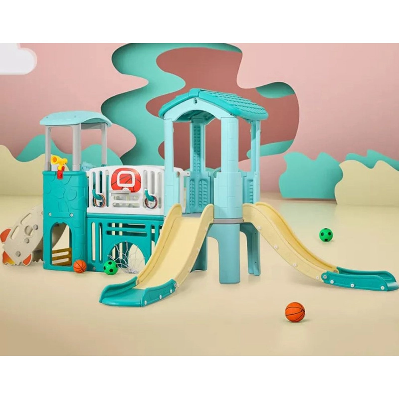 Multiplay Airplane Activity Tower - 2 Slides Blue