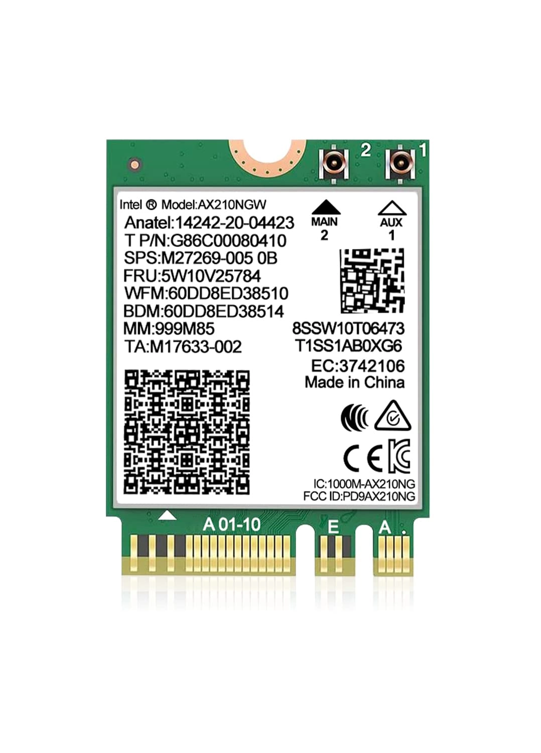 NICGIGA AX210 NGW - Tri-Band M.2/NGFF Wireless