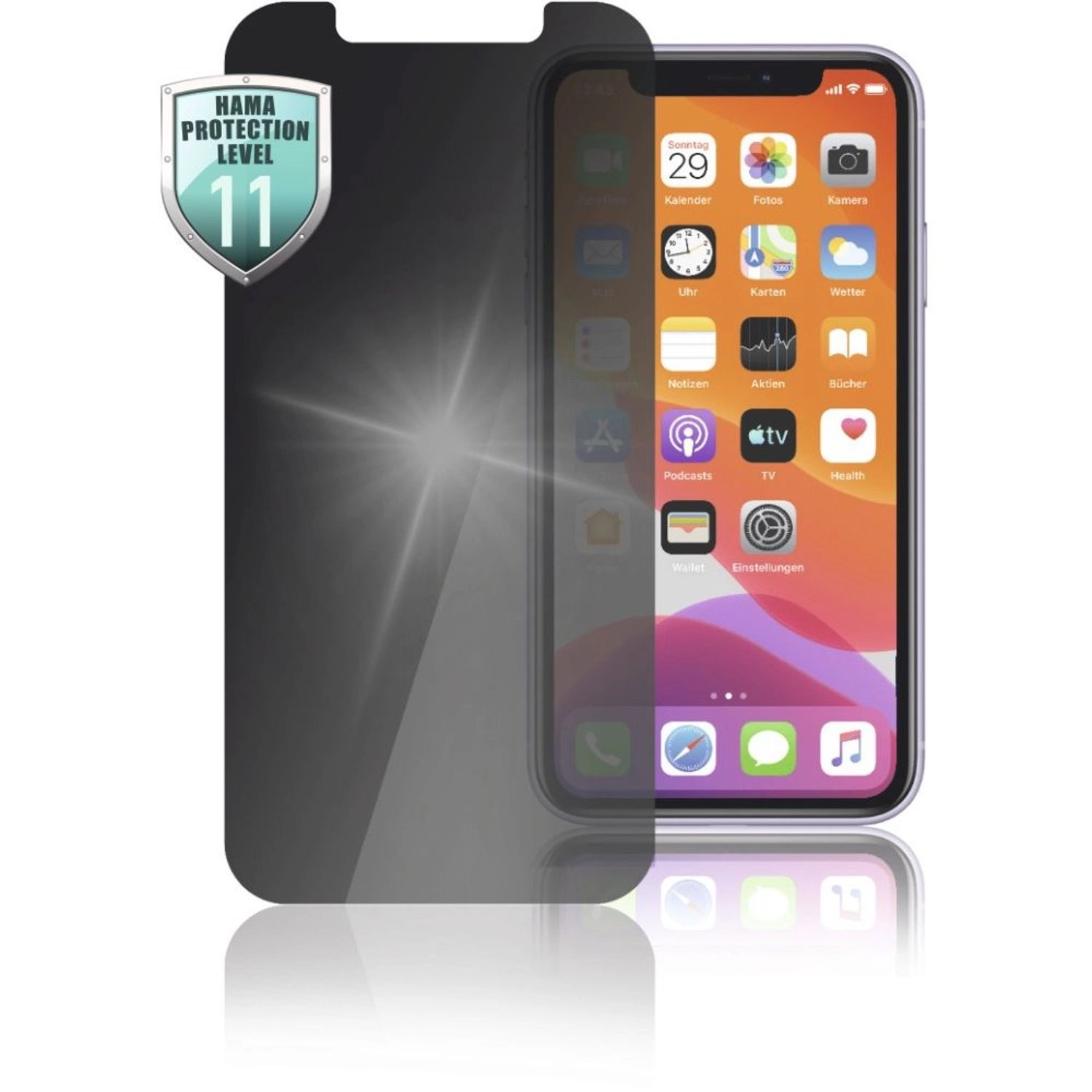 Hama Privacy Glass Screen Protector for iPhone 12 Mini