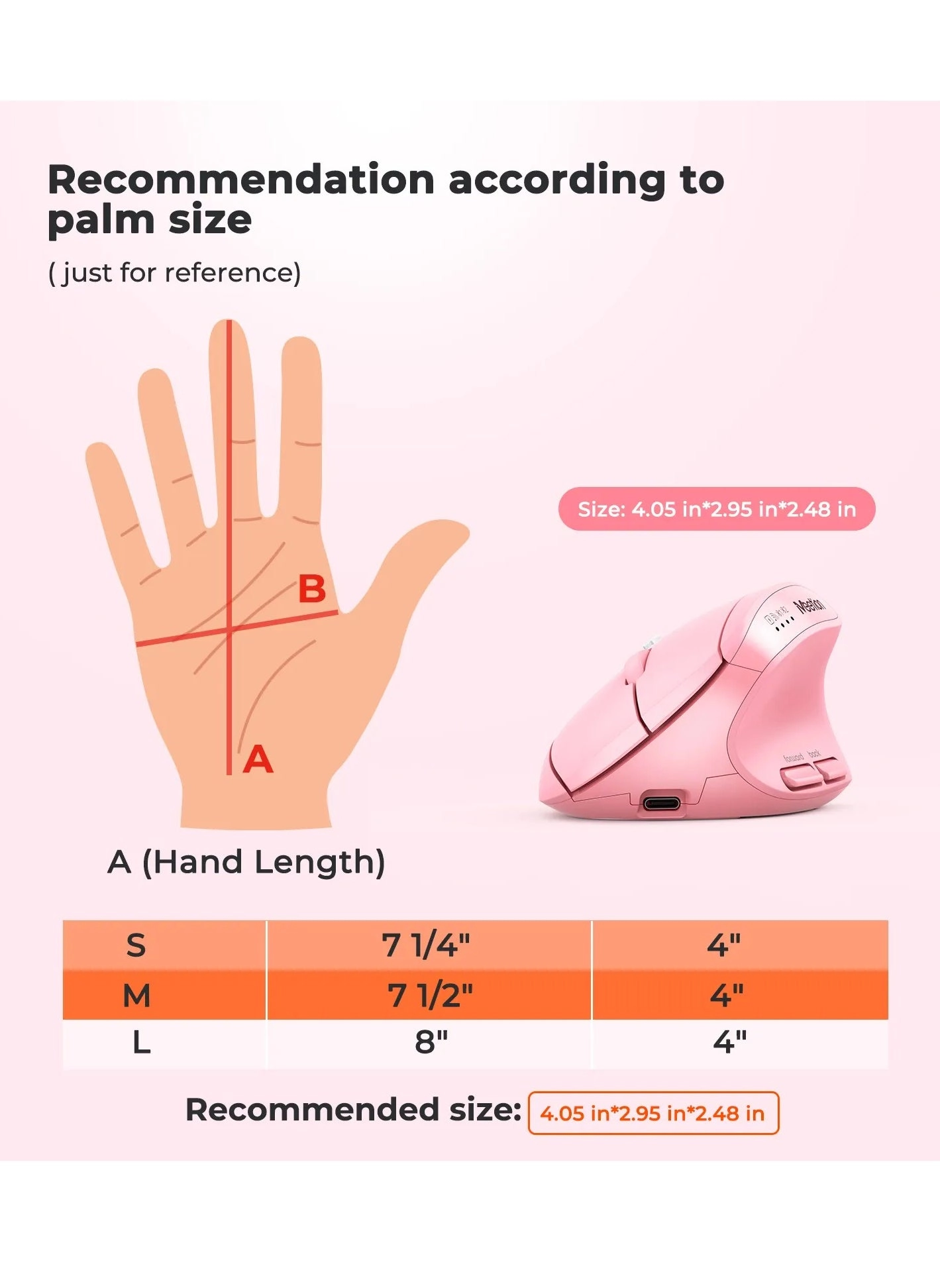 BTM008 Ergonomic Mouse - Wireless