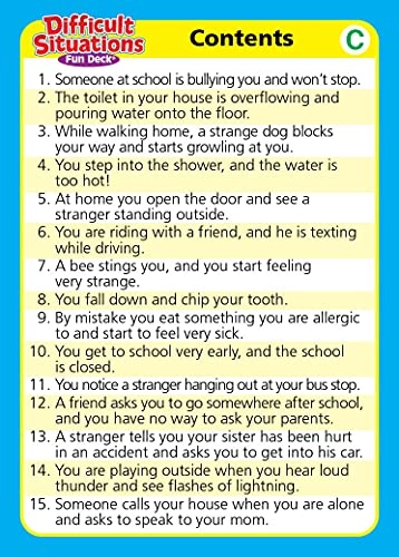 Difficult Situations Fun Deck - 56 pieces