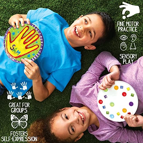 Mix & Mold Your Own & Make 4 DIY Personalized Stepping Stones - Multicolor 4