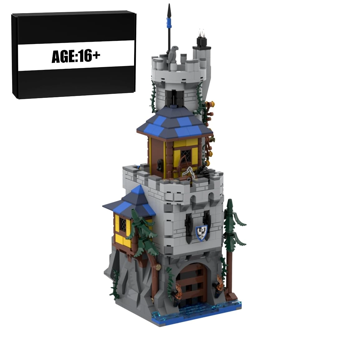 ConGamefun MOC-182111 - Medieval Black Falcon Castle 966 pcs