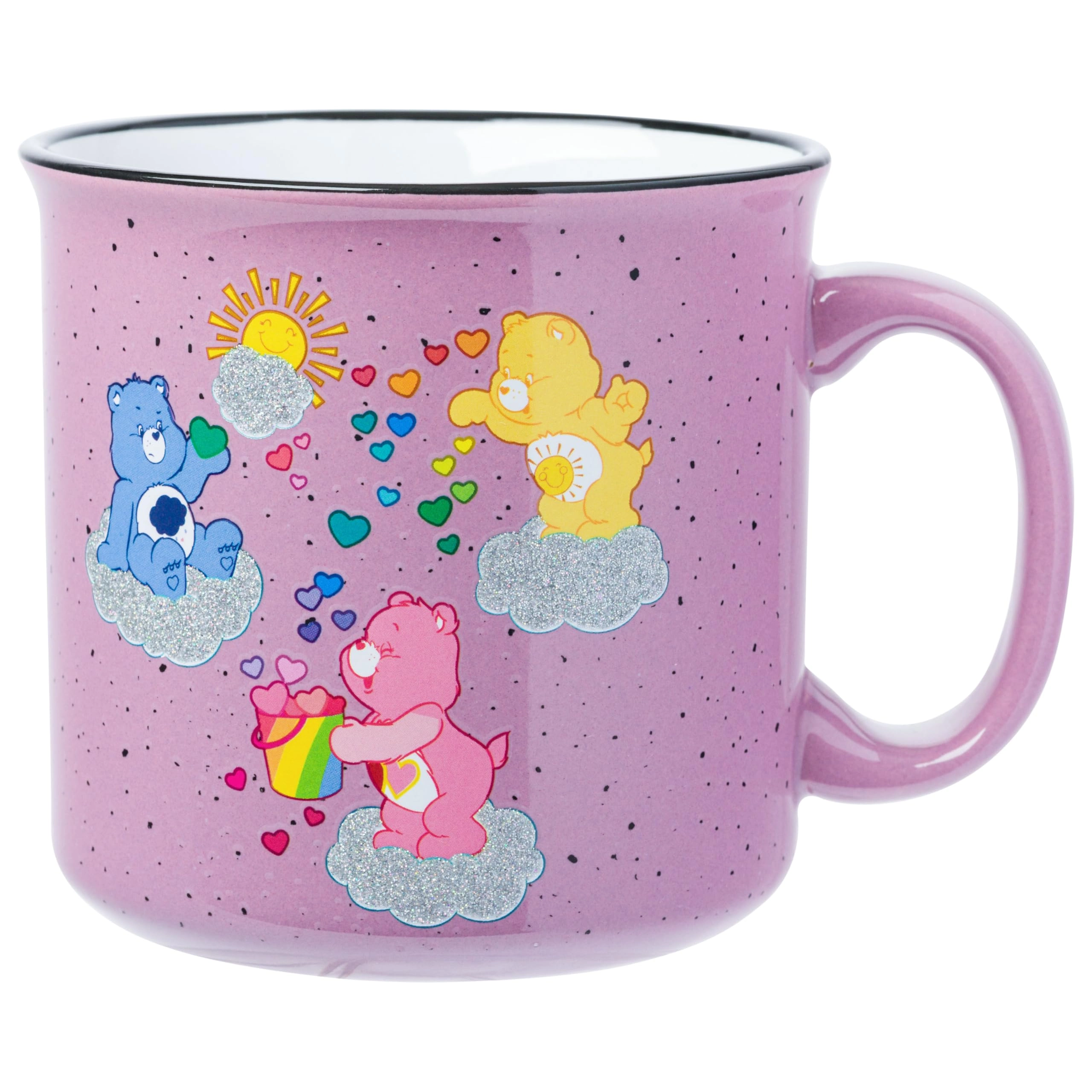Silver Buffalo Care Bears Glitter Ceramic Camper Mug - 1 pcs