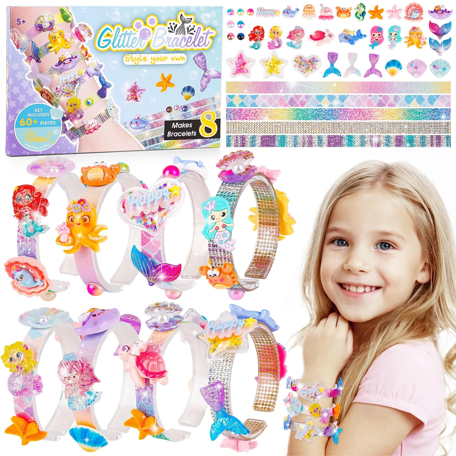 Friendship Bracelet Making Kit - Girls 5-12 Butterfly&Flower