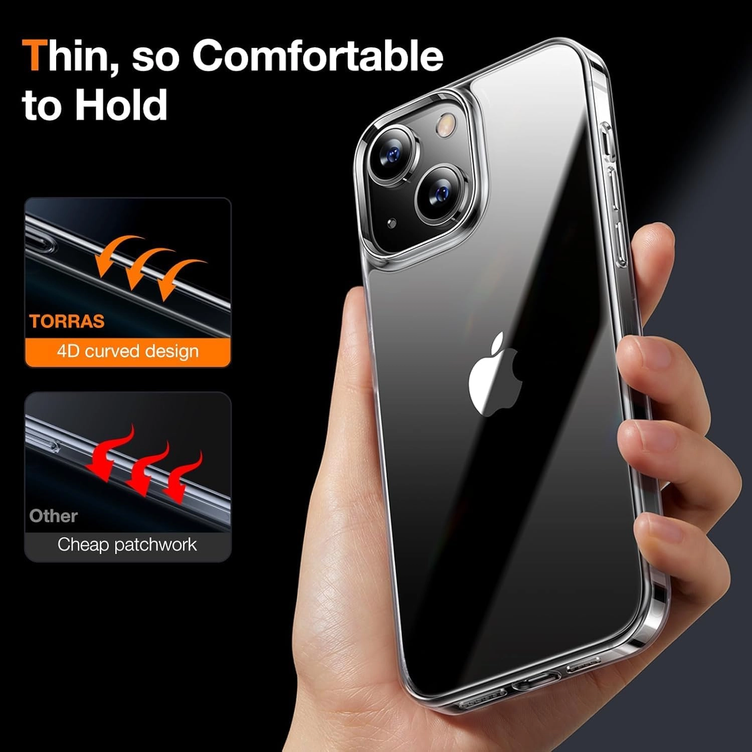 iPhone 15 Case - Transparent Crystal Clear for iPhone 15