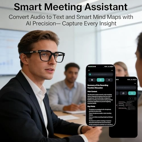 Ai Translation Smart Glasses - 164 Languages Color-Change Lens Bluetooth