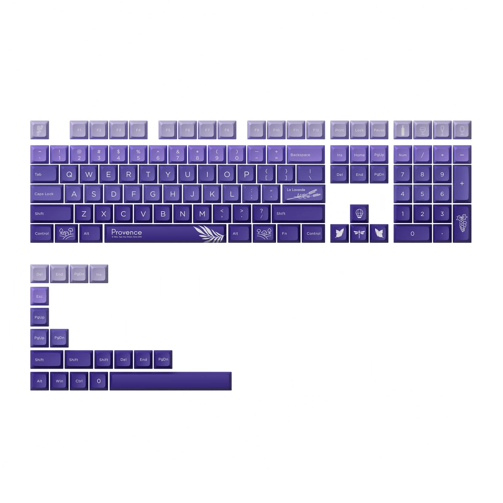 Akko Keycaps - 127-Key JDA Profile PBT Sublimation