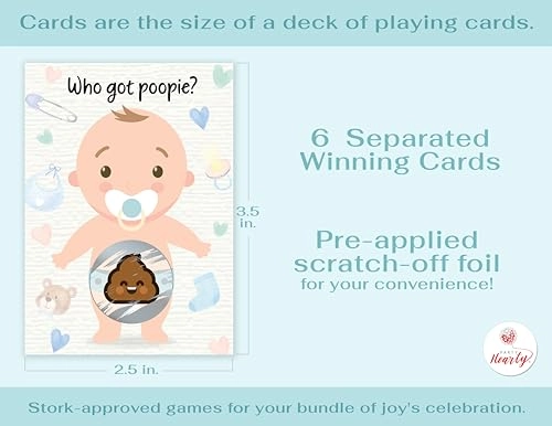 Baby Shower Games - 66 pcs Adult English