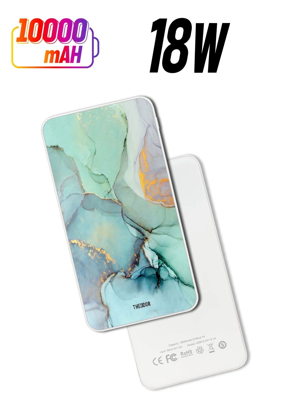 Theodor EX_PPBA107 - 10000 mAh 18W Quick Charging