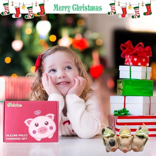 Piglet Tony 13 cm Silicone - Pink miniature