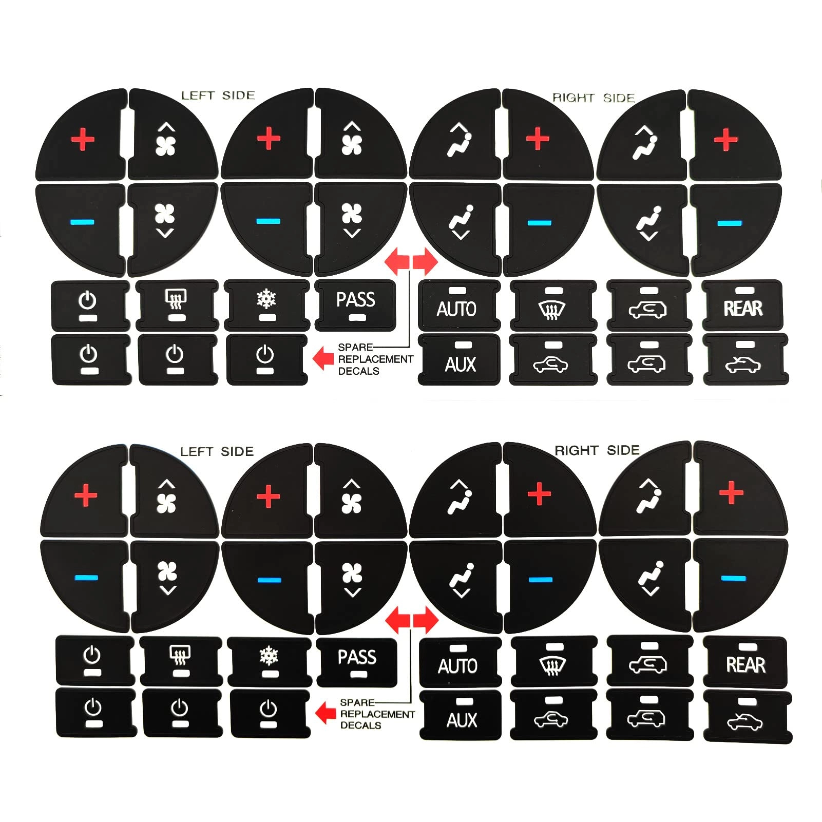 Radio Dash Button Repair Kit