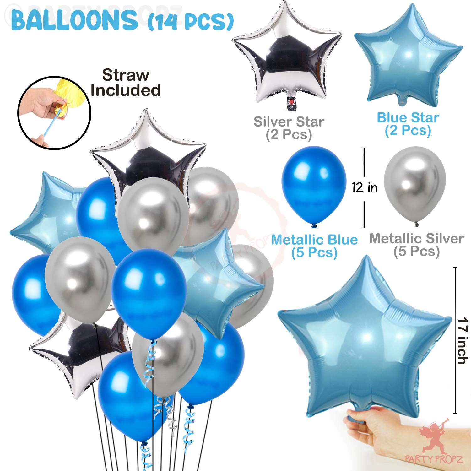 Birthday Decoration Items - 17Pcs Birthday
