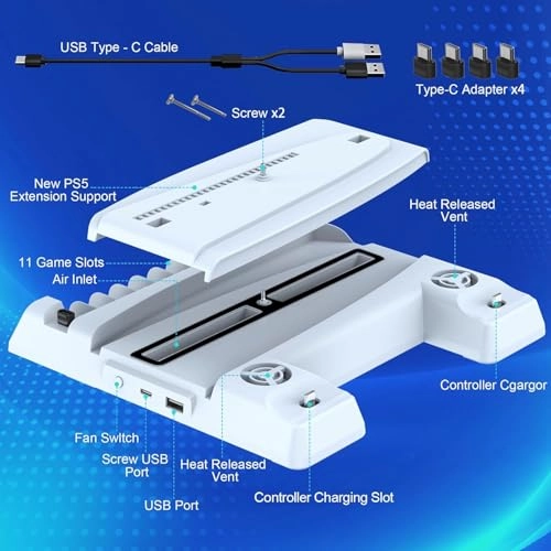 Cooling Stand for PS5 - USB