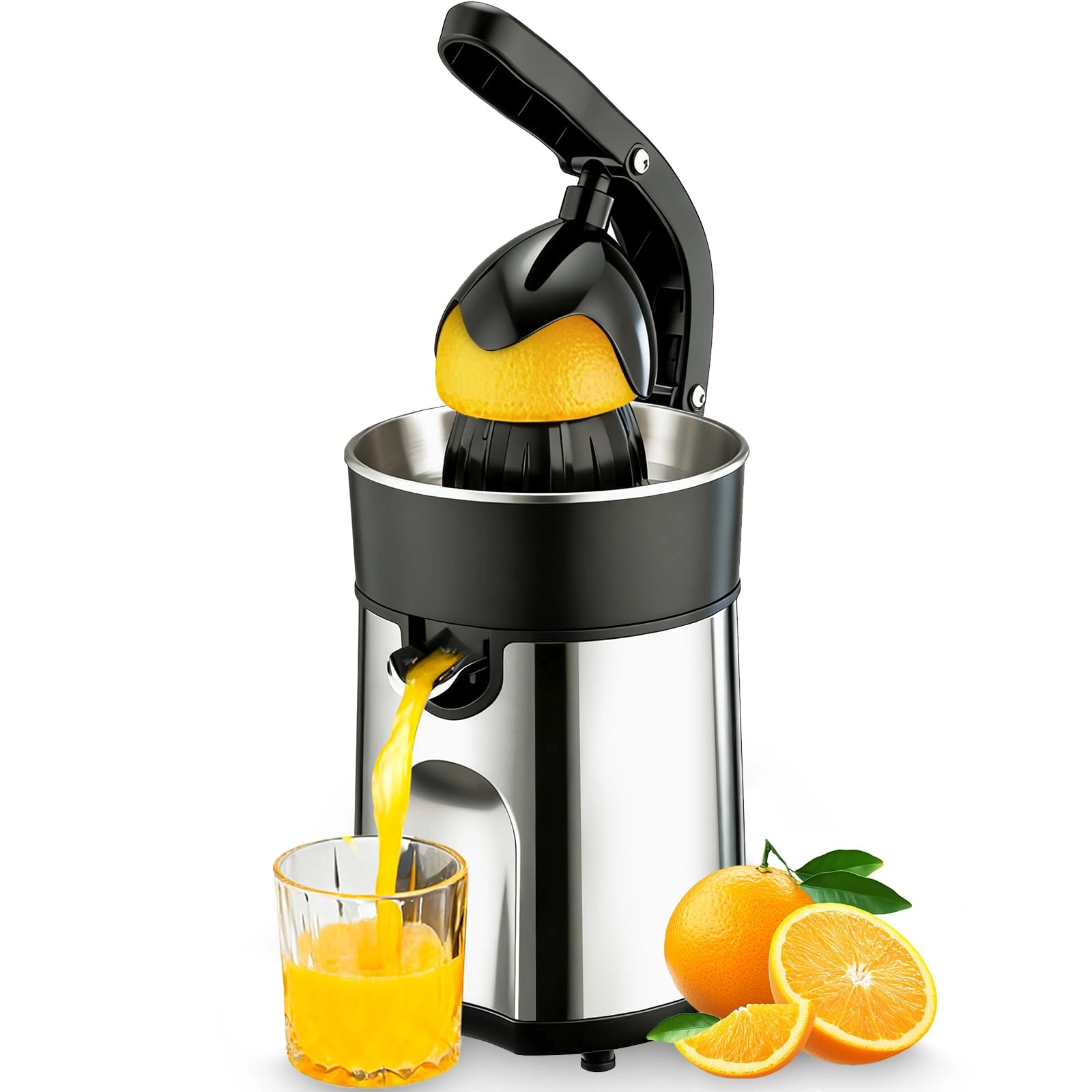 Cozary Electric Citrus Press - 2 Removable Cones Dishwasher Safe