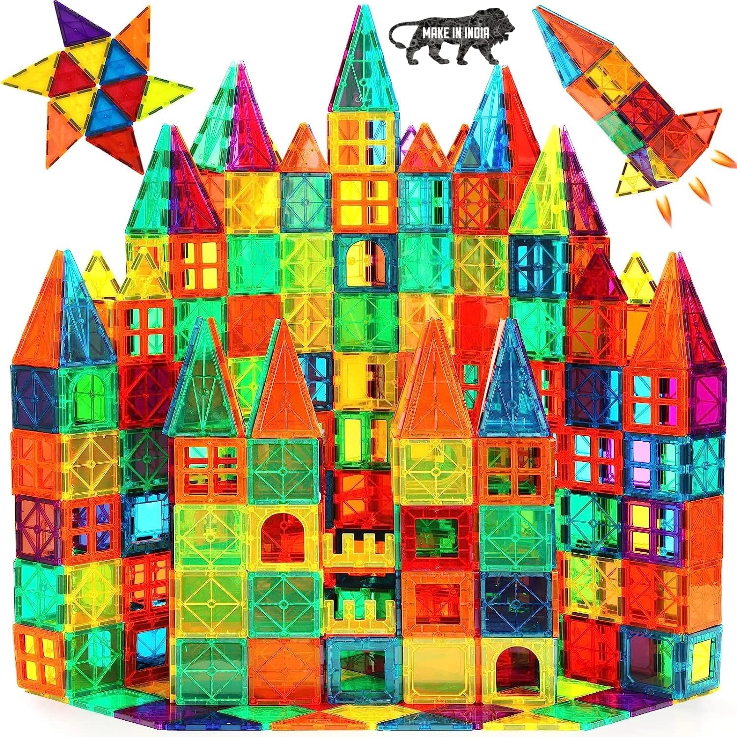 Anvie Enterprises Magnetic Building Tiles - 50 pcs