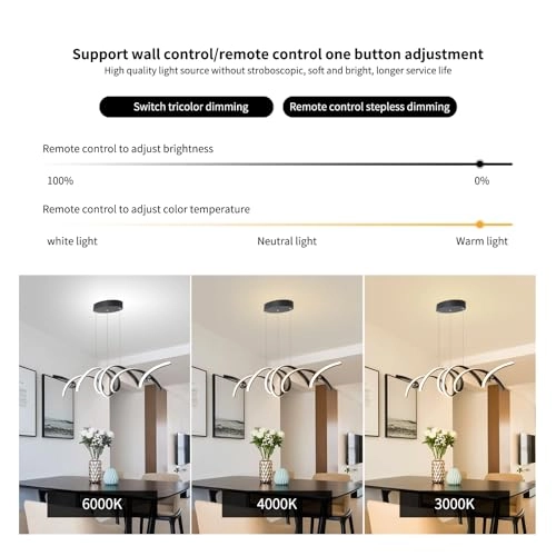 Dimmable LED Chandelier - 59"/149cm