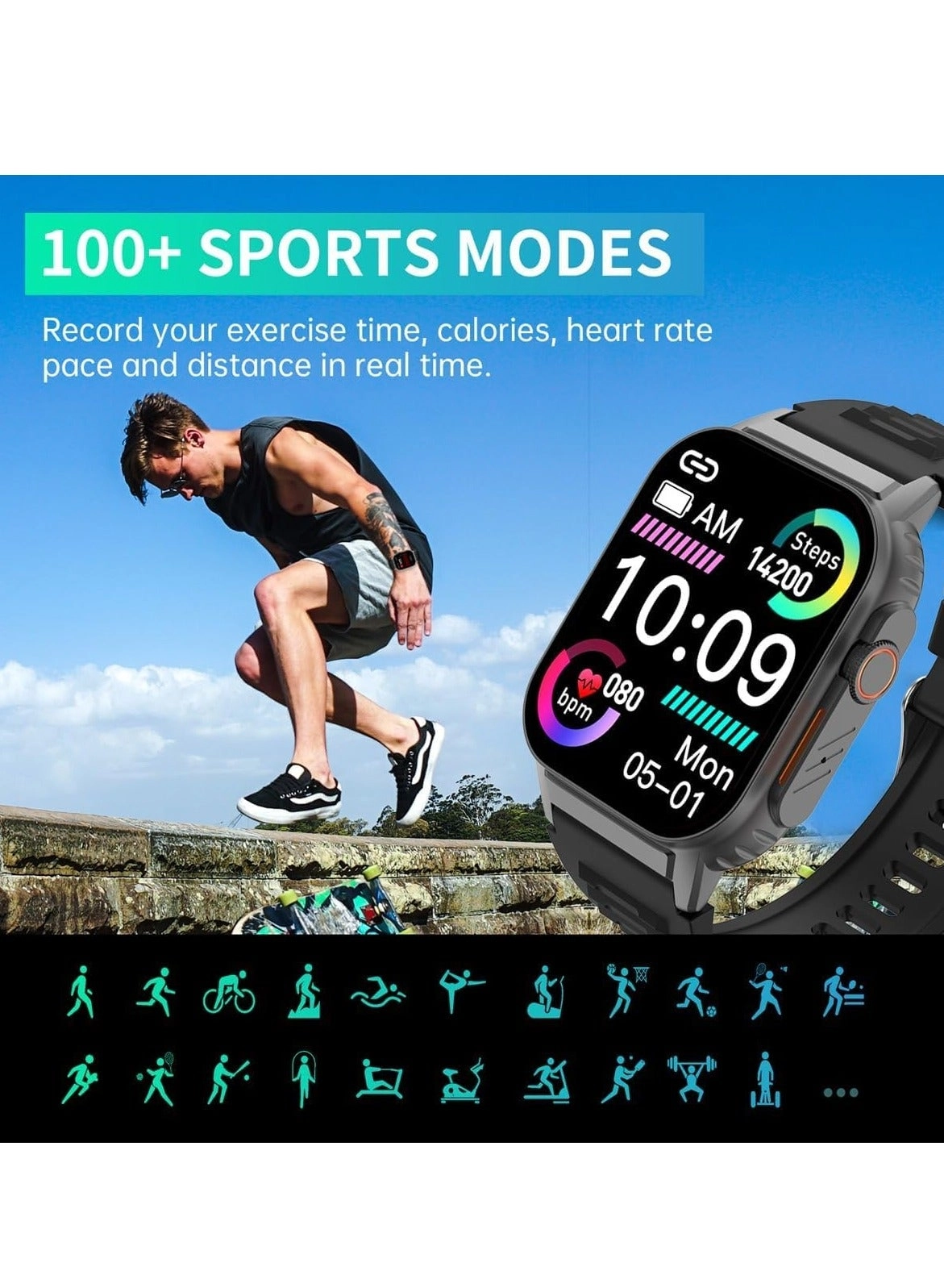 Smart Watch - 2.01in IP67