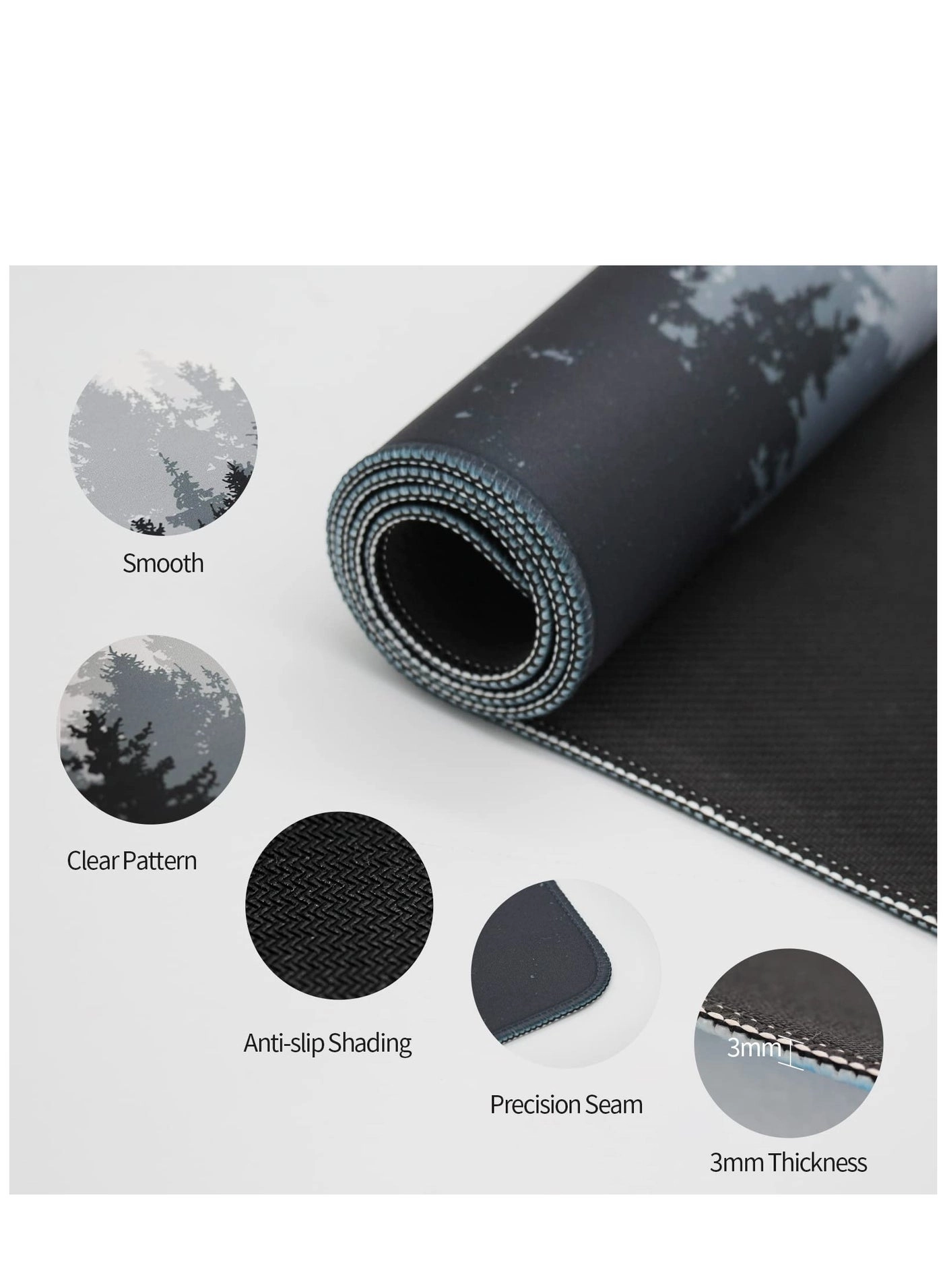 Extended Large Rubber Cloth Gaming Mouse Pad - 80x30 cm