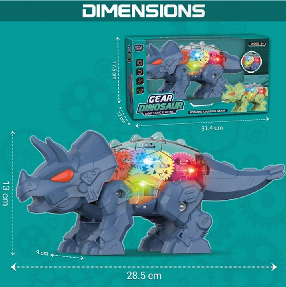 Electric DIY Gear Dinosaur - 3 +
