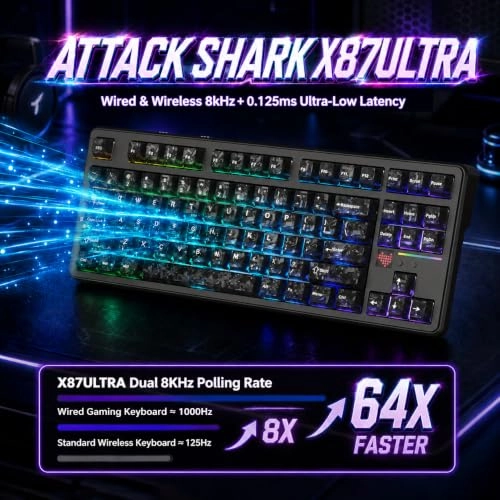ATTACK SHARK X87 - US Wired/Wireless